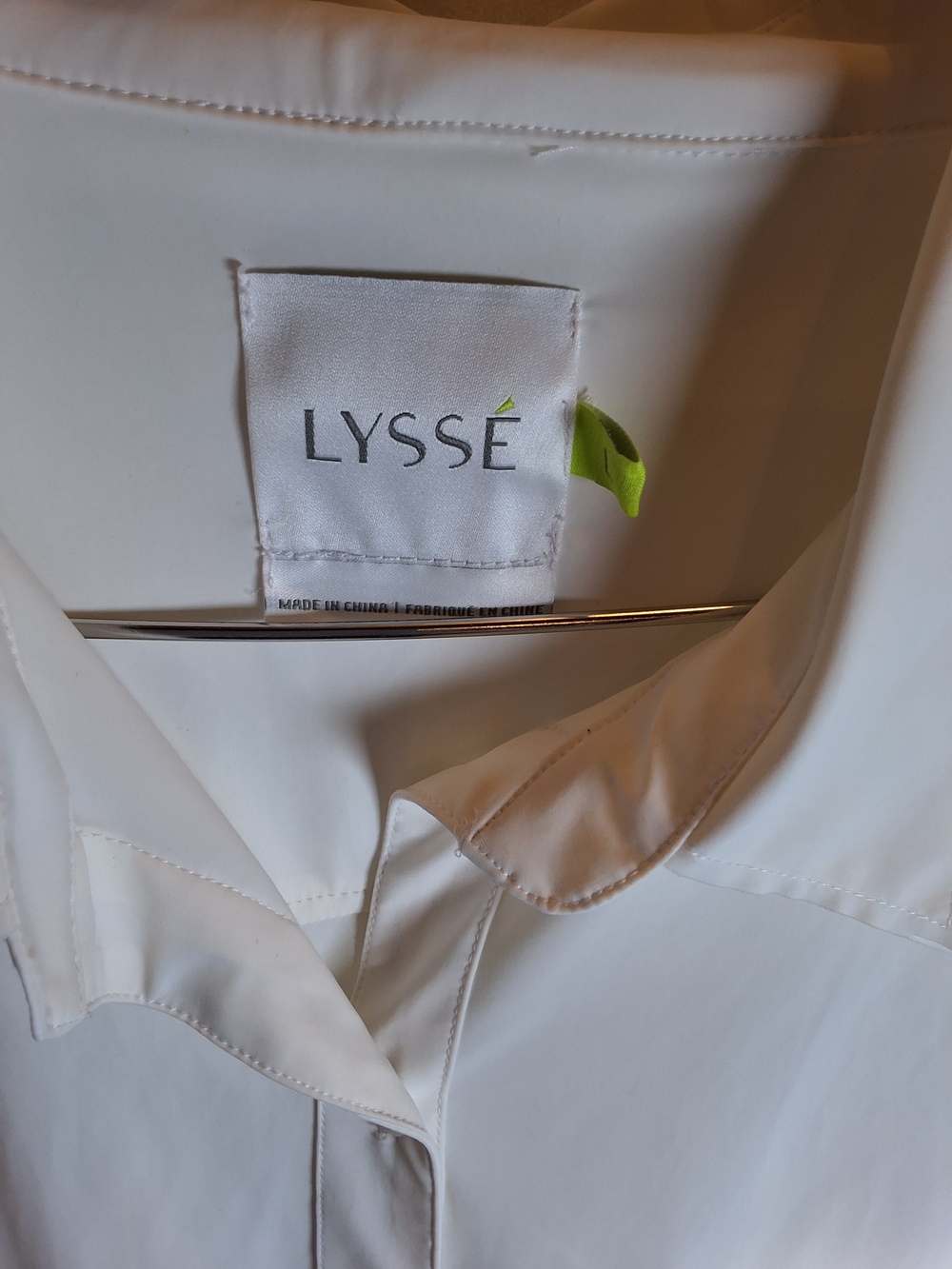 LYSSE White Button-Up Blouse